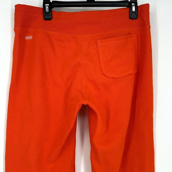 Soffe Women's Sweatpants Soft Orange Wide Leg Pants Size Large Raw Hem - Picture 5 of 10